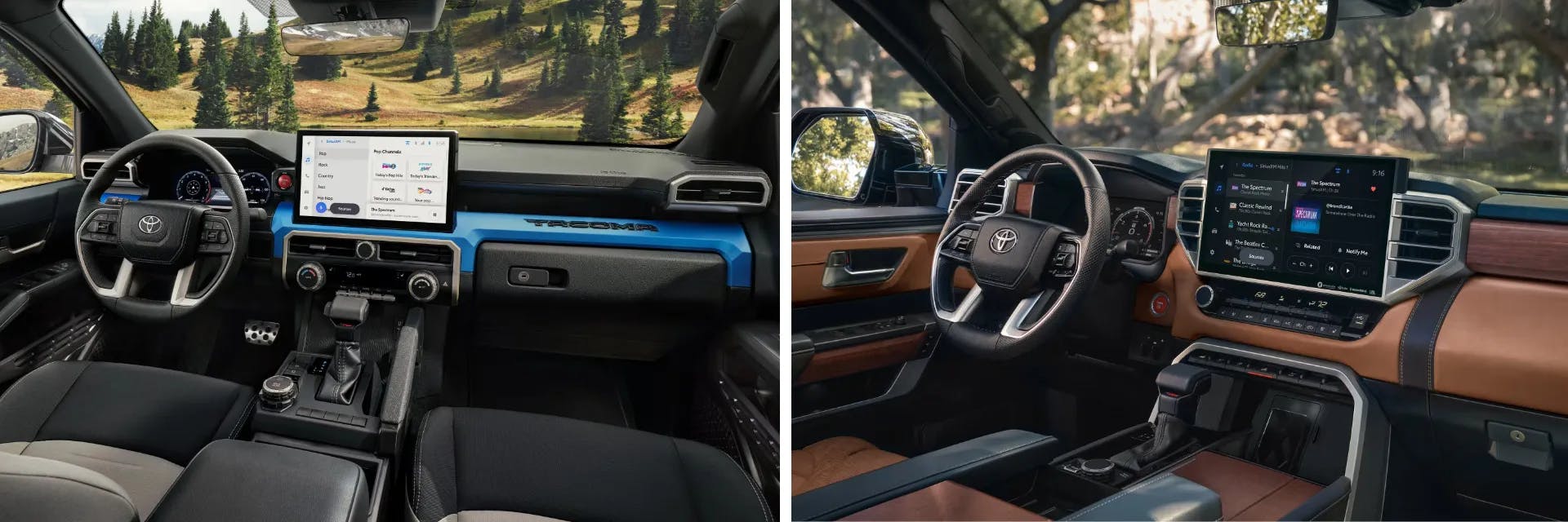 Toyota Tacoma vs Tundra Interior Technology