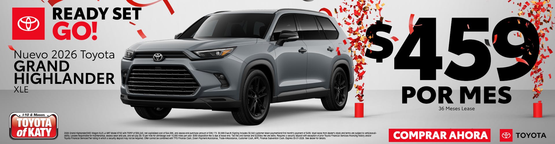 2026 Grand Highlander – $459 Por Mes