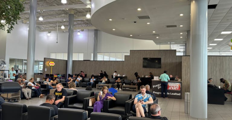 Comfortable Customer Waiting Area