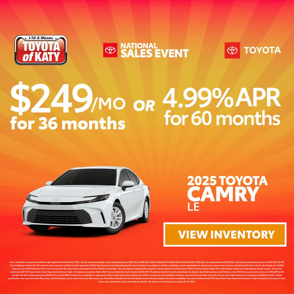 2025 Camry LE 4th of July