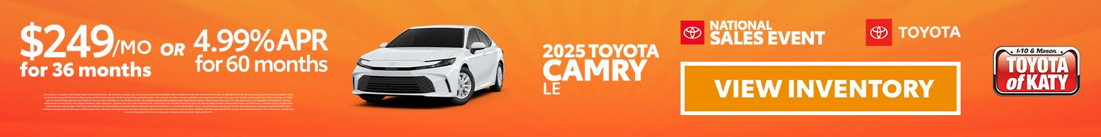 2025 Camry LE 4th of July