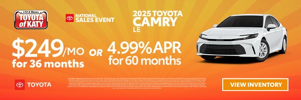 2025 Camry LE 4th of July | Toyota of Katy