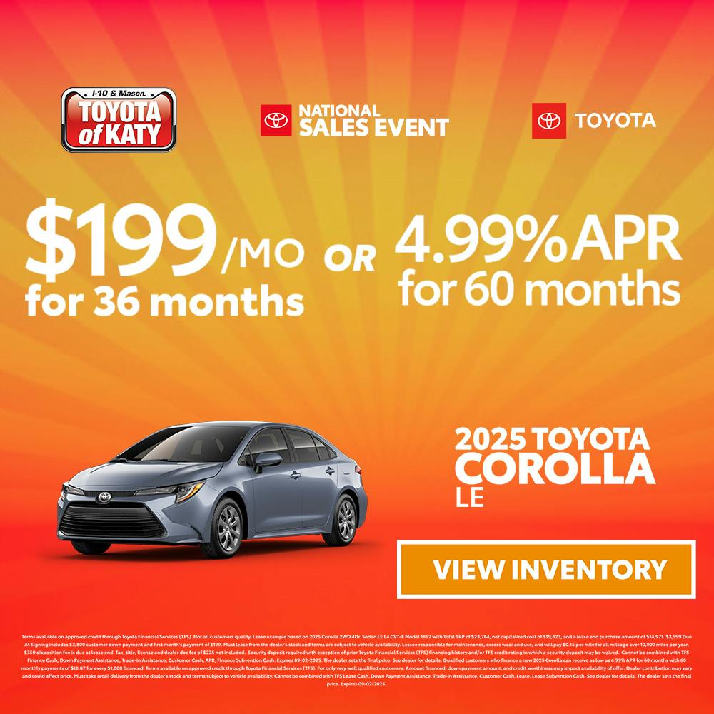 2025 Corolla LE 4th of July
