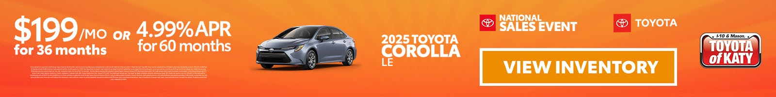2025 Corolla LE 4th of July