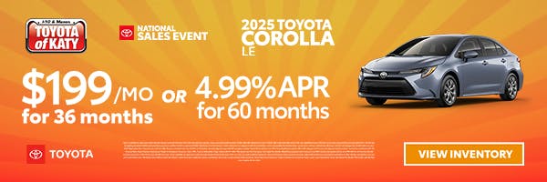 2025 Corolla LE 4th of July | Toyota of Katy