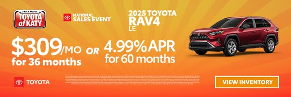 2025 RAV4 LE 4th of July | Toyota of Katy