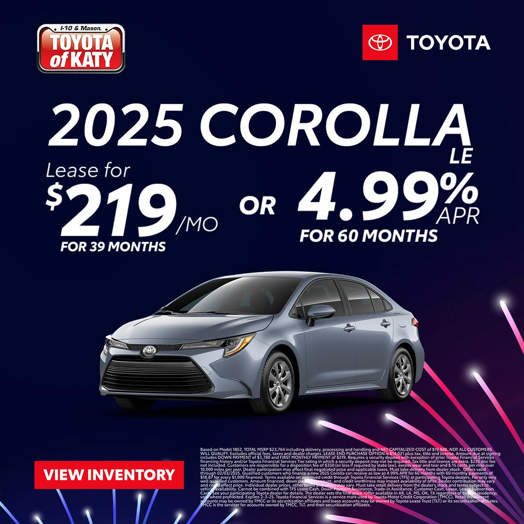 January 2025 GST Corolla