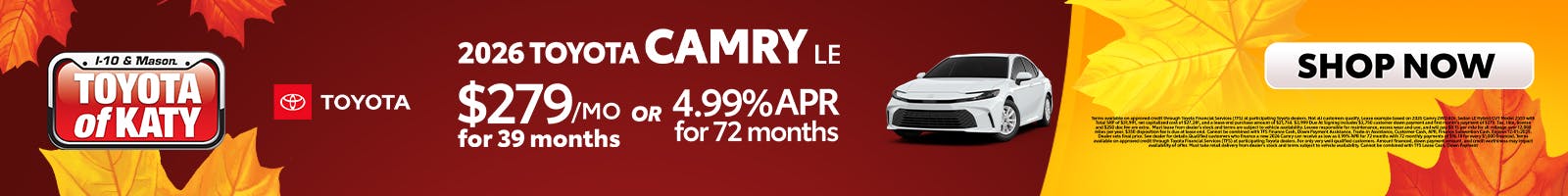 2026 Camry LE Special