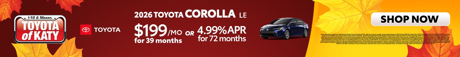 2025 Corolla LE Special