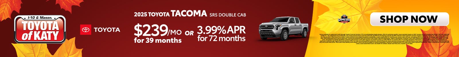 2025 Tacoma SR Double Cab Special