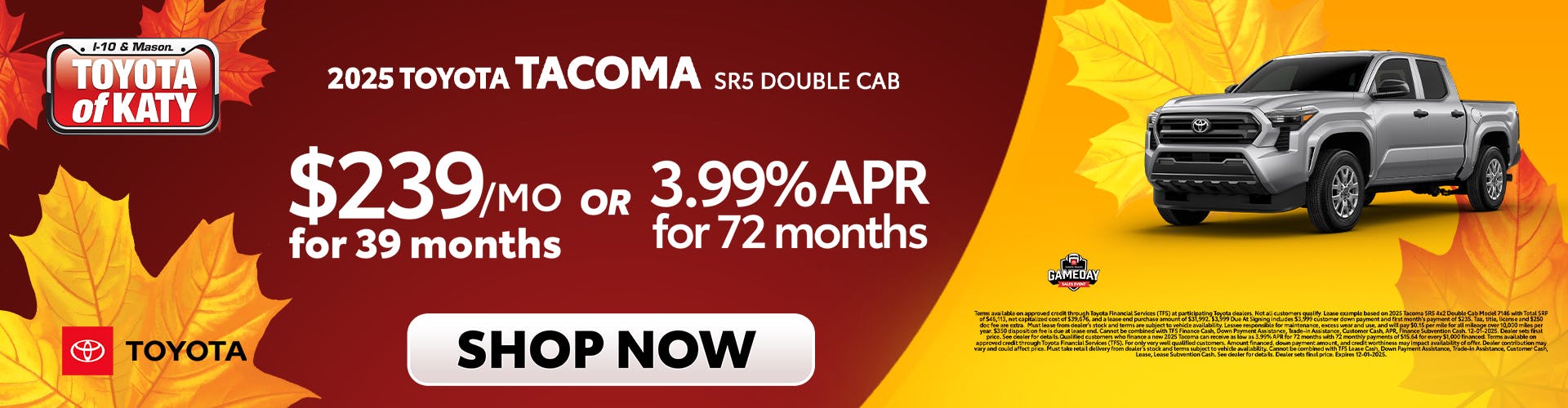 2025 Tacoma SR Double Cab Special