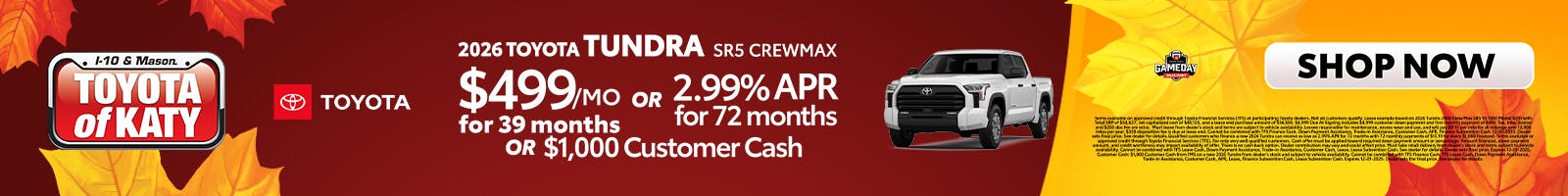 2025 Tundra SR5 Crewmax Special