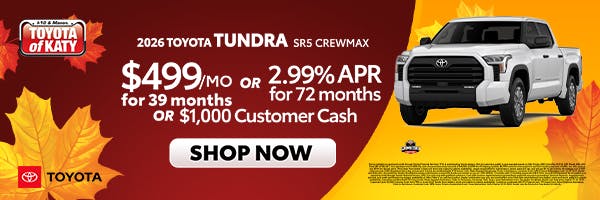 2025 Tundra SR5 Crewmax Special | Toyota of Katy