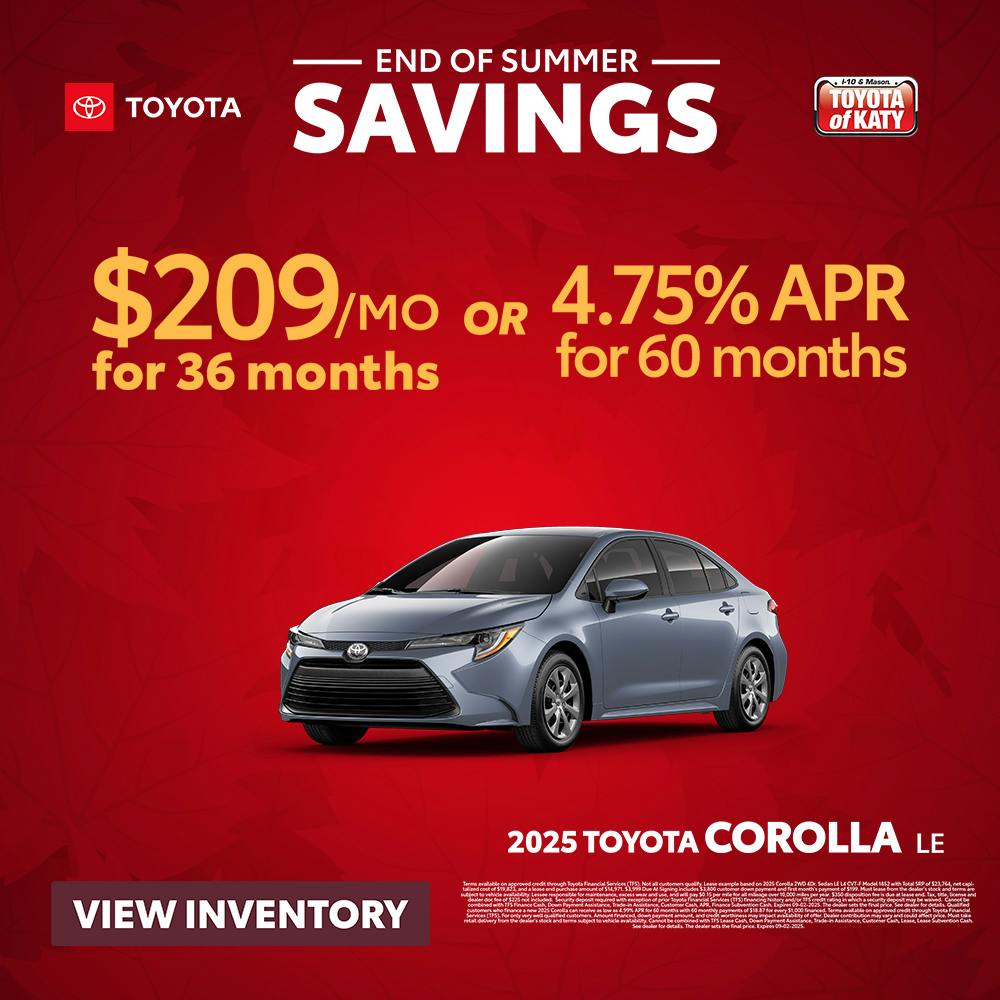 2025 Corolla LE Special