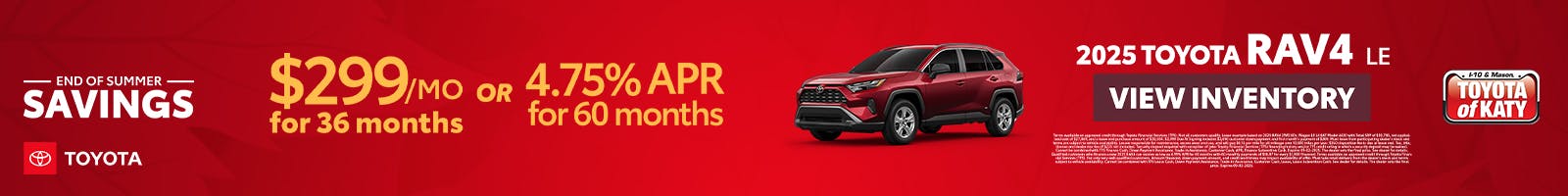 2025 RAV4 LE Special