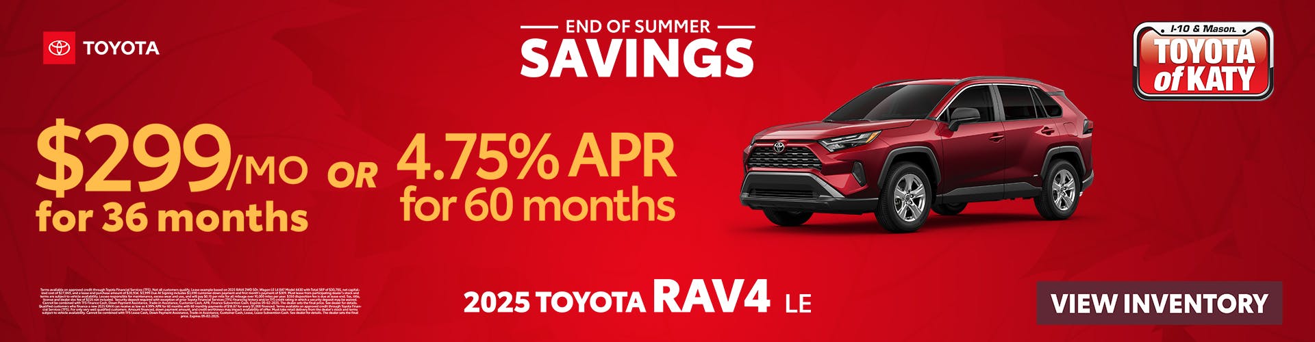2025 RAV4 LE Special