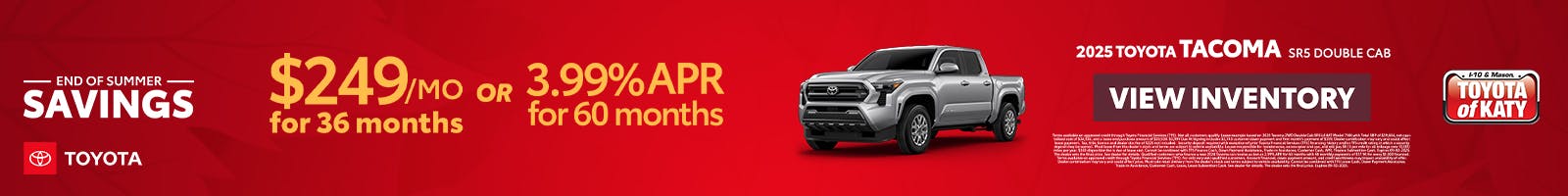 2025 Tacoma SR Double Cab Special