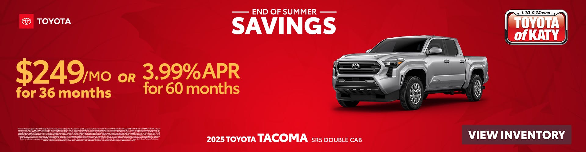 2025 Tacoma SR Double Cab Special