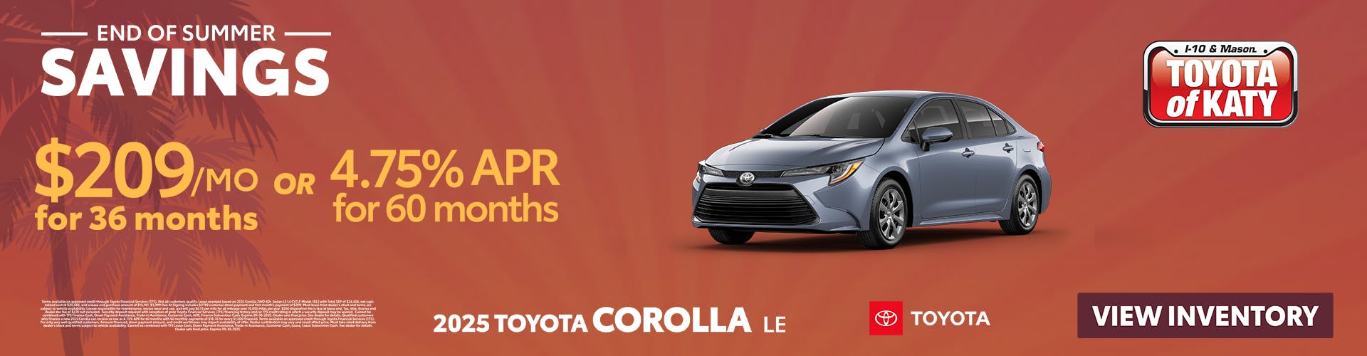 2025 Corolla LE Special