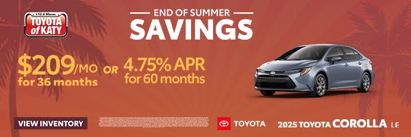 2025 Corolla LE Special | Toyota of Katy