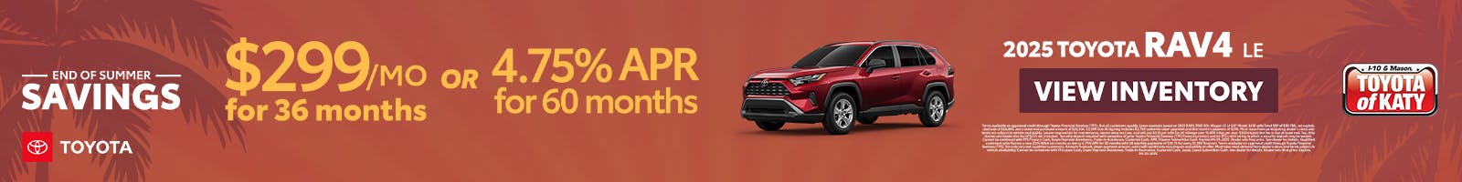 2025 RAV4 LE Special