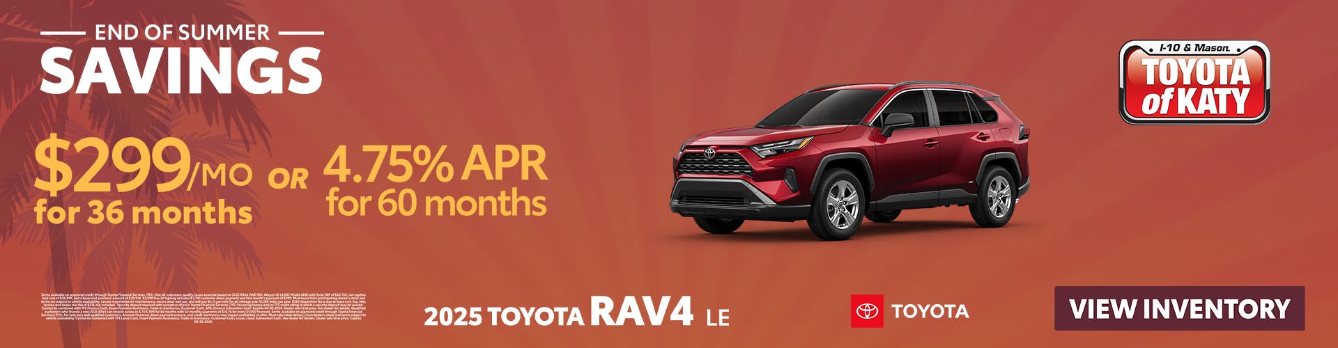 2025 RAV4 LE Special