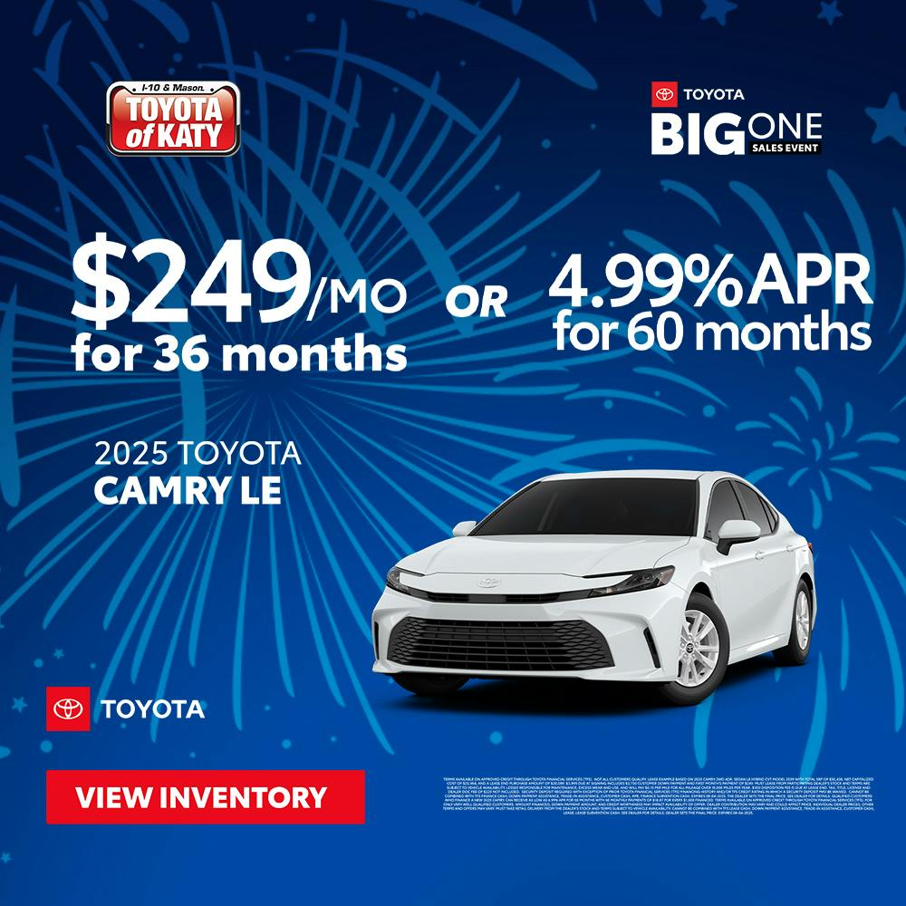 2025 Camry LE 4th of July