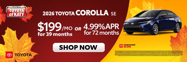2026 Corolla LE Toyotathon Sales Event | Toyota of Katy