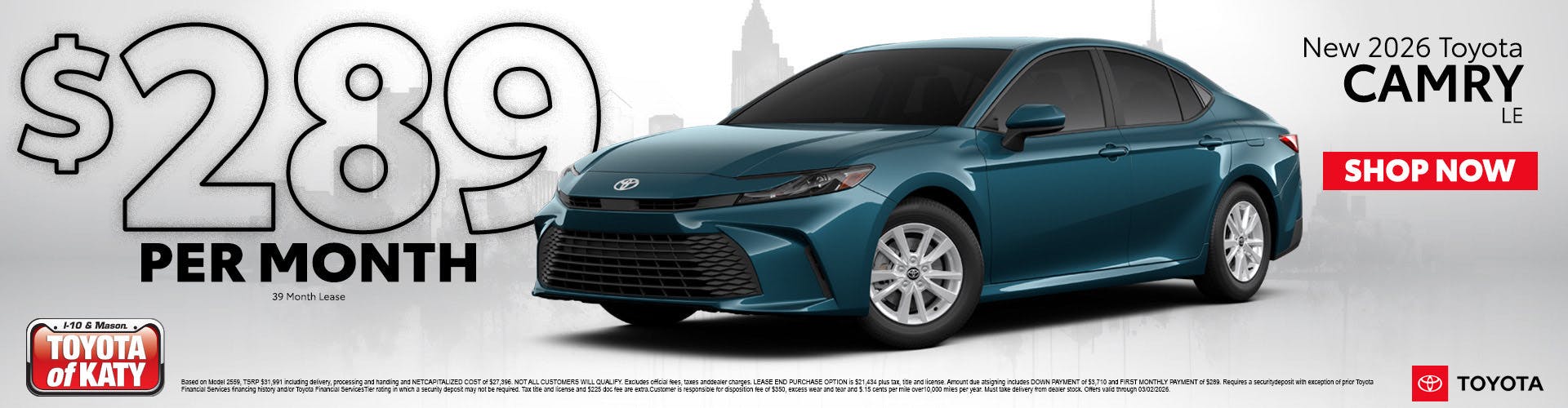 New 2026 Toyota CAMRY LE