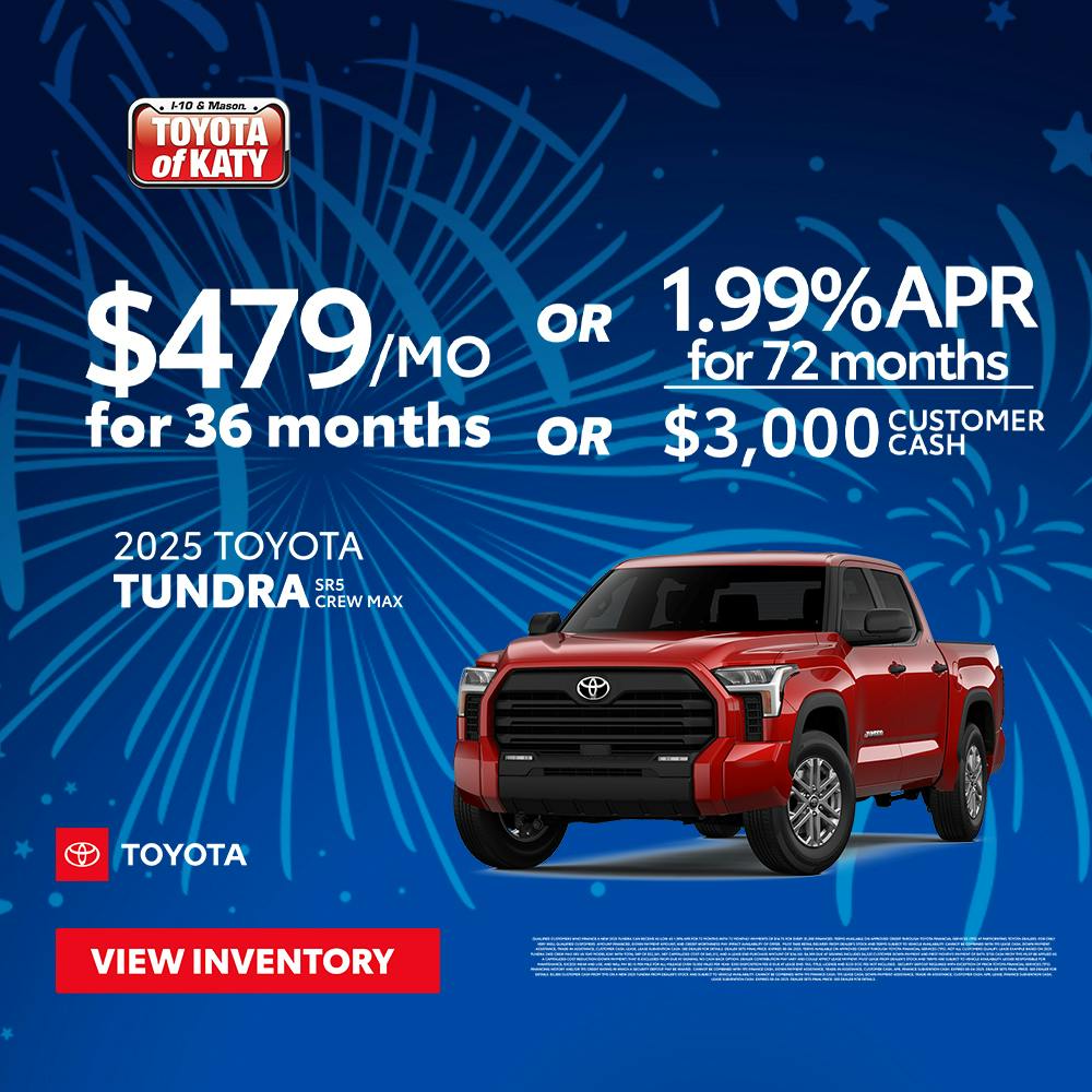 2025 Tundra SR5 Crewmax 4th of July