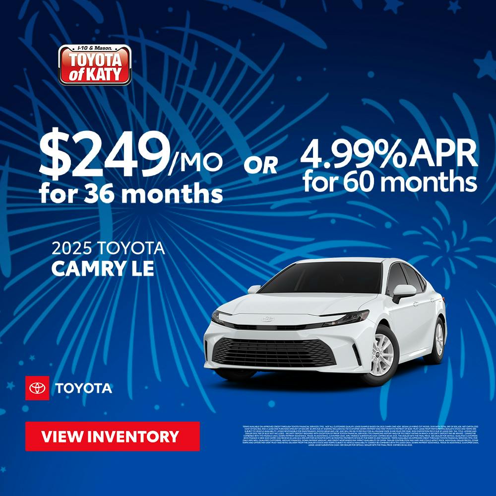 2025 Camry LE 4th of July