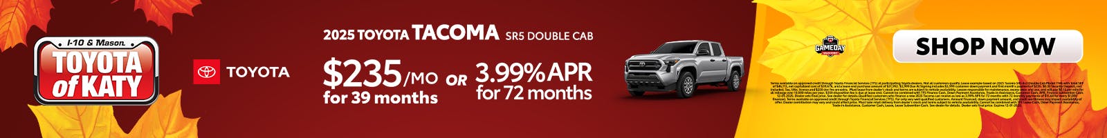 2025 Tacoma SR Double Cab Special