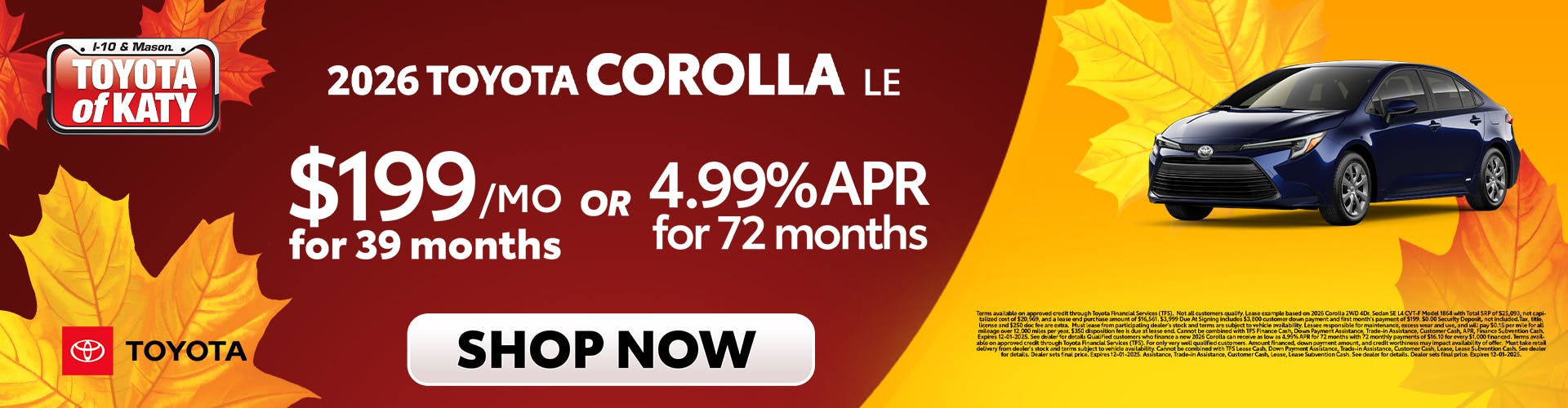 2026 Corolla LE Special