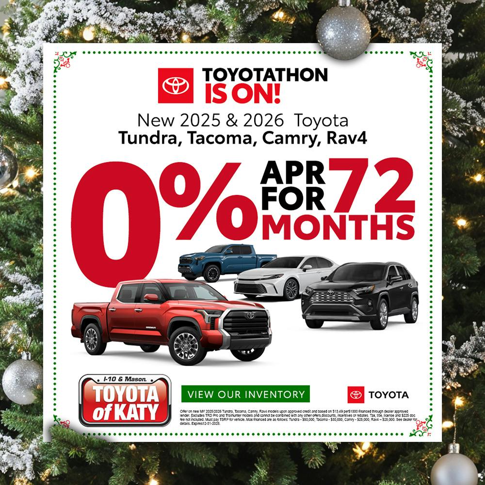 0% APR for 72 Months | Toyota of Katy
