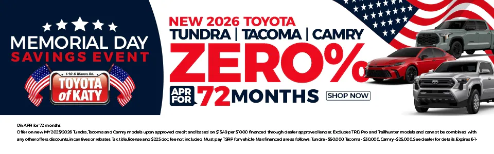 0%APR | Toyota of Katy