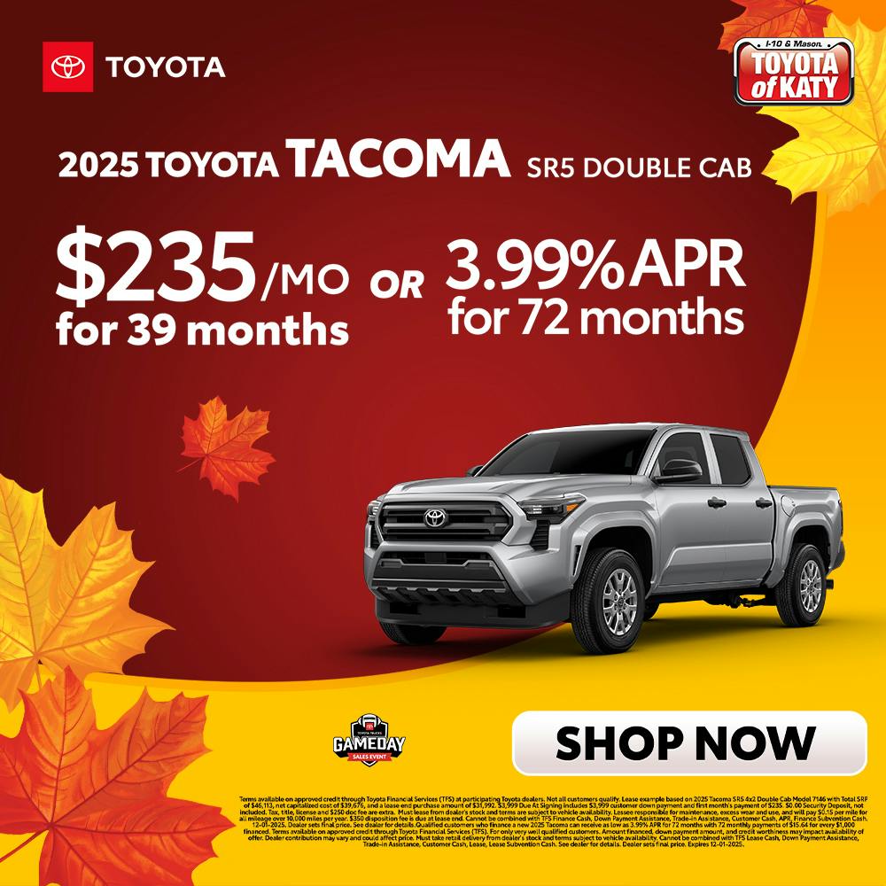 2025 Tacoma SR Double Cab Special