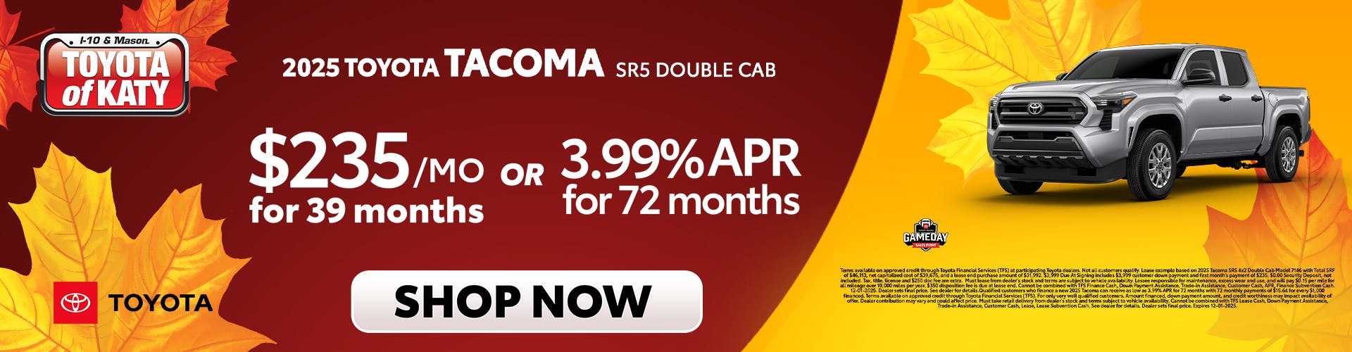 2025 Tacoma SR Double Cab Special