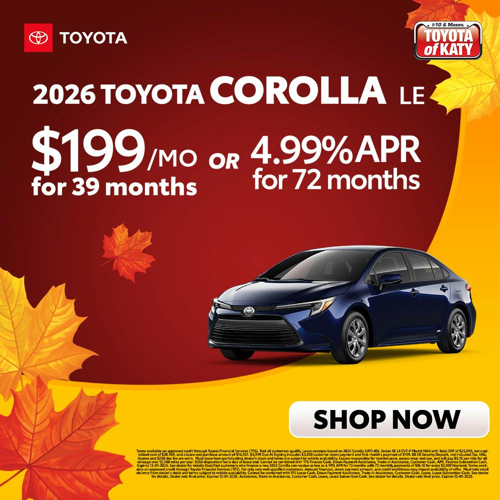 2026 Corolla LE Special