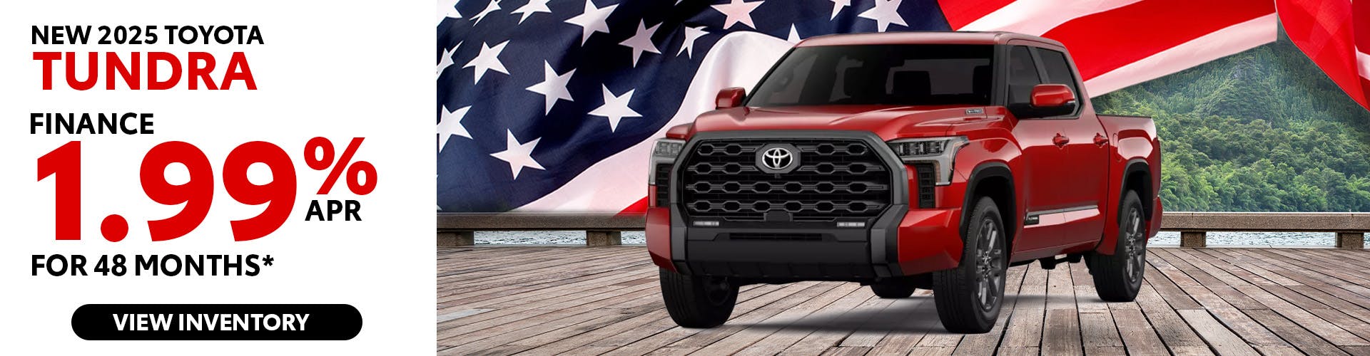 New 2025 Toyota Tundra Finance 1.99% APR