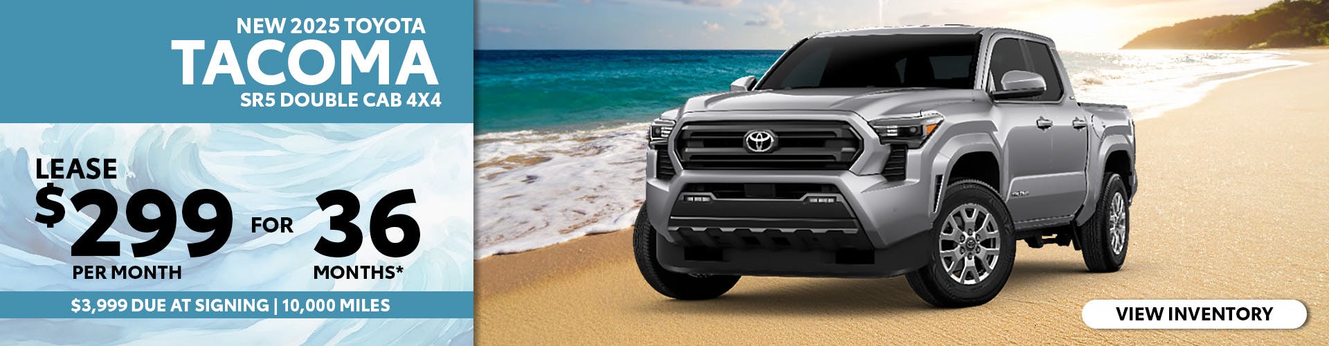 New 2025 Toyota Tacoma Lease for $299