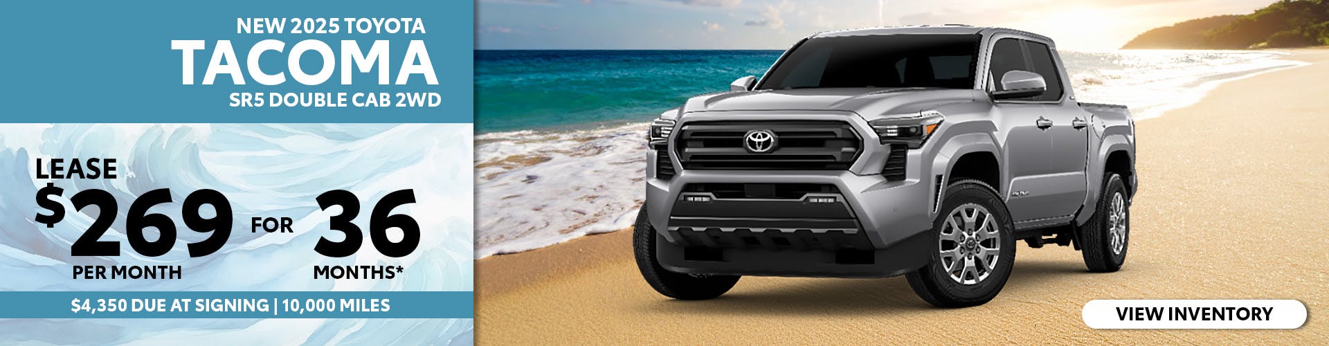 New 2025 Toyota Tacoma Lease for $269 Per Month