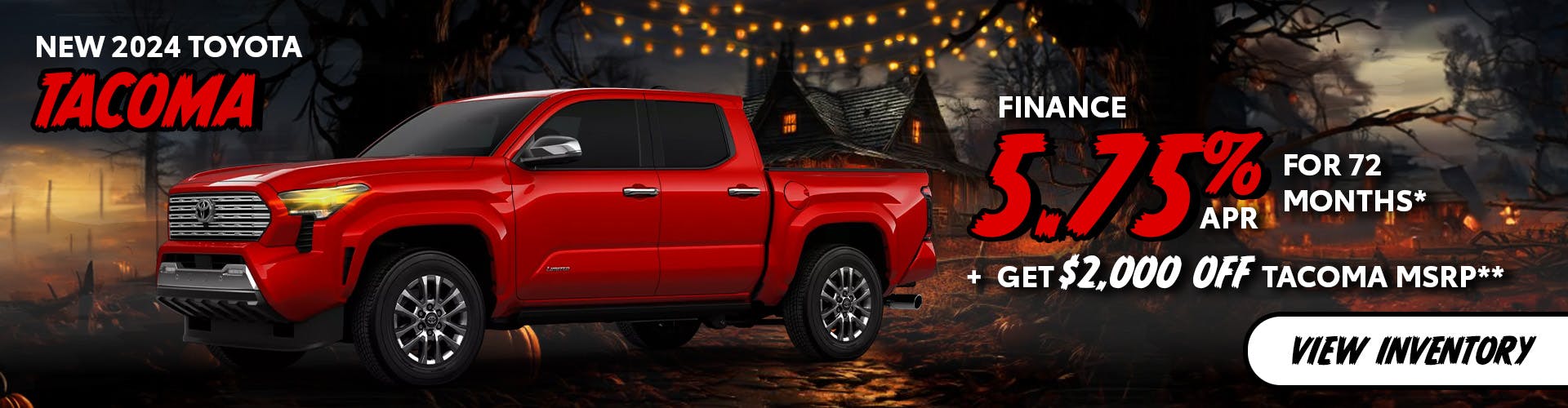 New 2024 Toyota Tacoma 5.75% APR