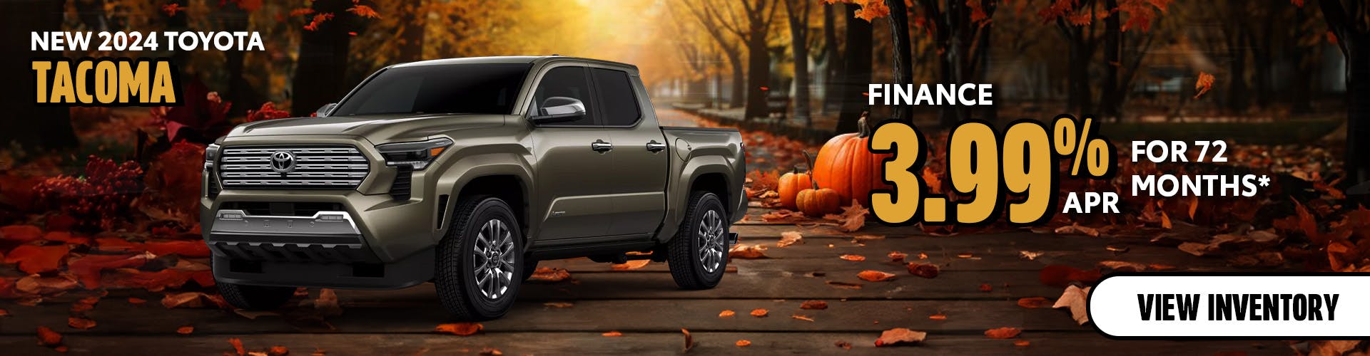 New 2024 Toyota Tacoma 3.99% APR