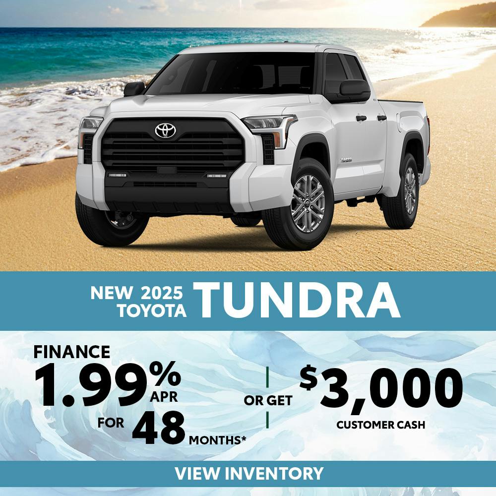 New 2025 Toyota Tundra Finance for 1.99% APR