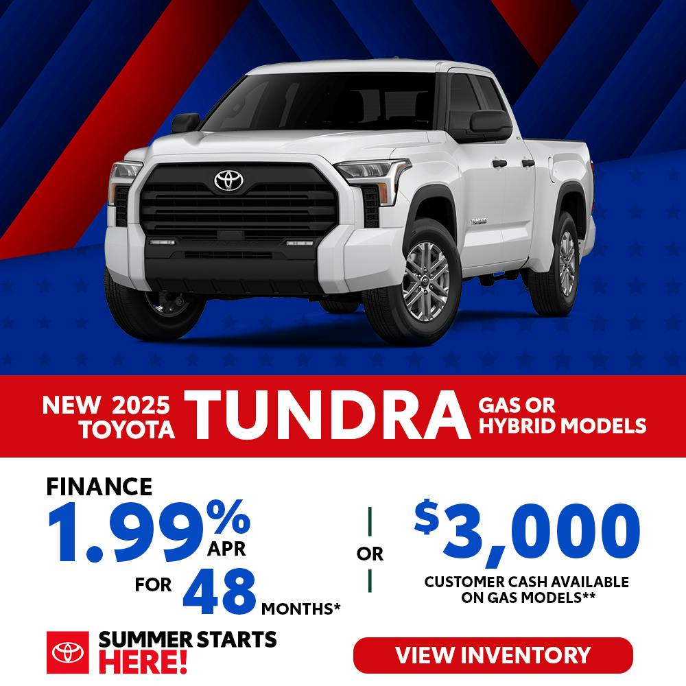 New 2025 Toyota Tundra – Finance For 1.99% APR