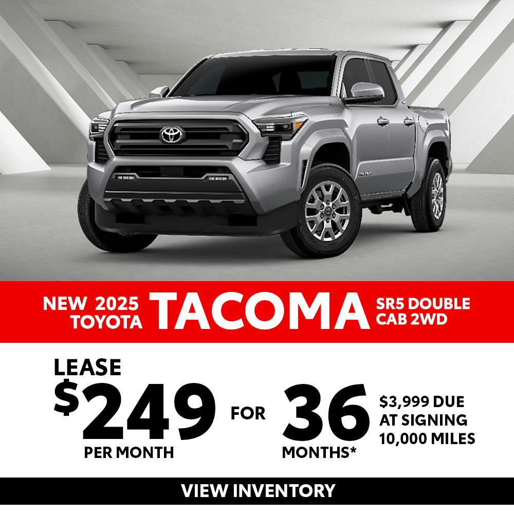 New 2025 Toyota Tacoma Lease for $249 | Toyota of Glendora