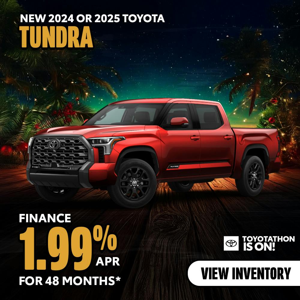 New 2024 or 2025 Tundra 1.99% APR Finance | Toyota of Glendora