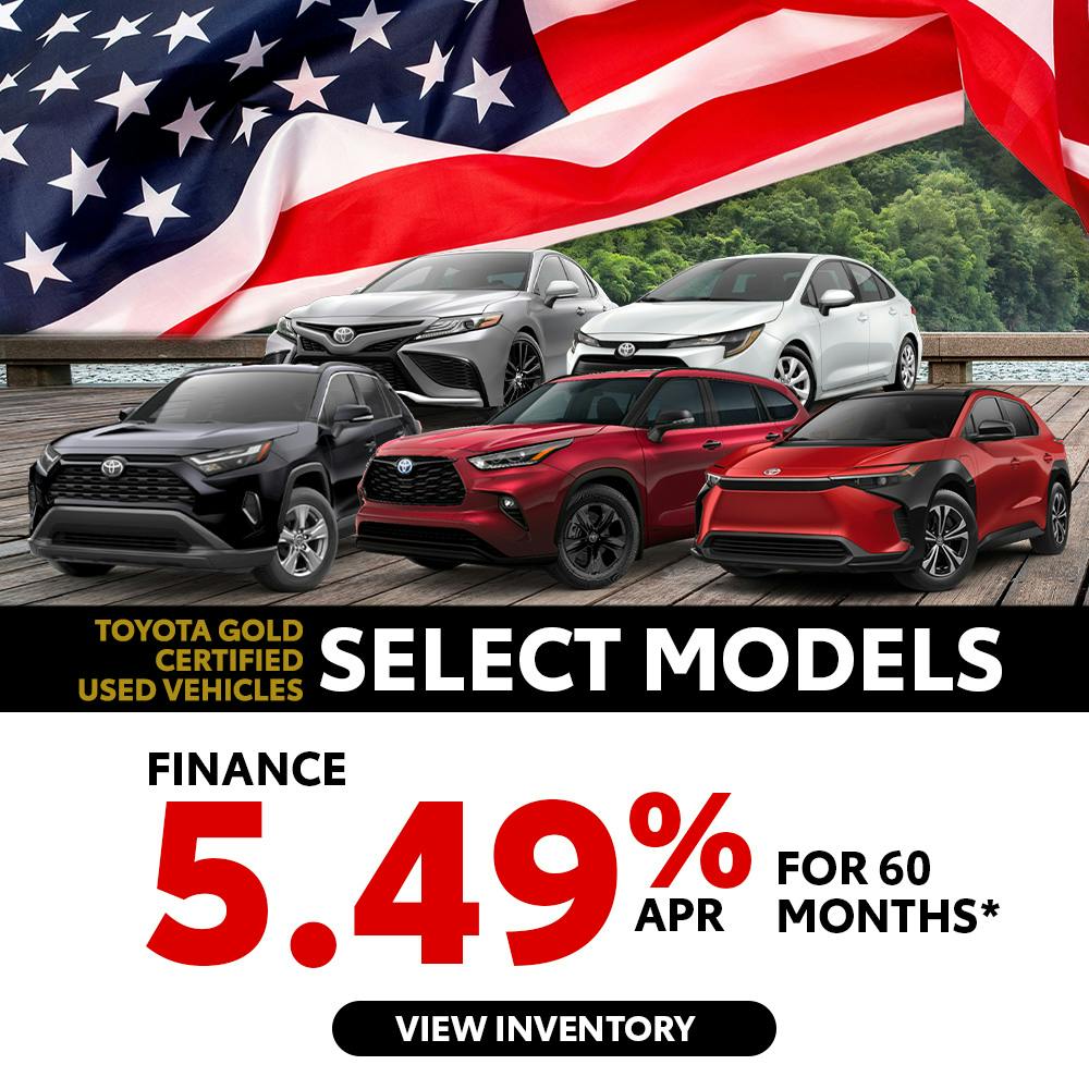 Toyota Gold Certified Used Vehicles Select Models