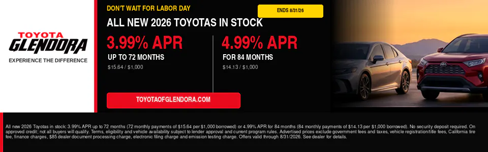 All new toyotas | Toyota of Glendora