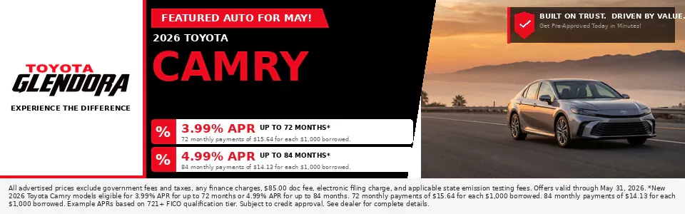 Camry SRP | Toyota of Glendora